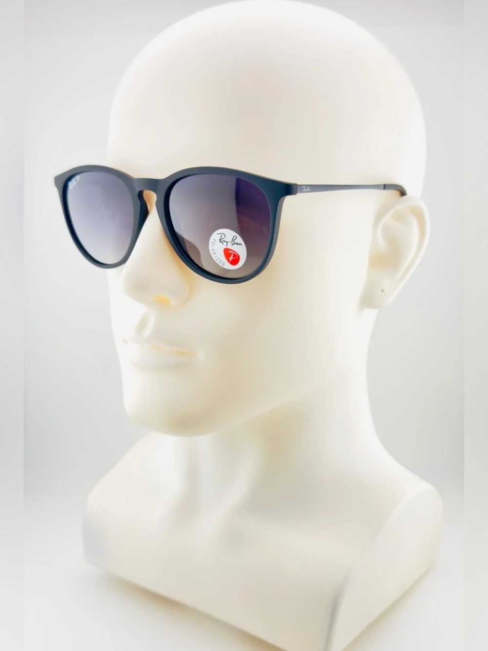 Ray-Ban Erika Women Sunglasses RB4171 Matte black Frame Gradient Gray Lenses